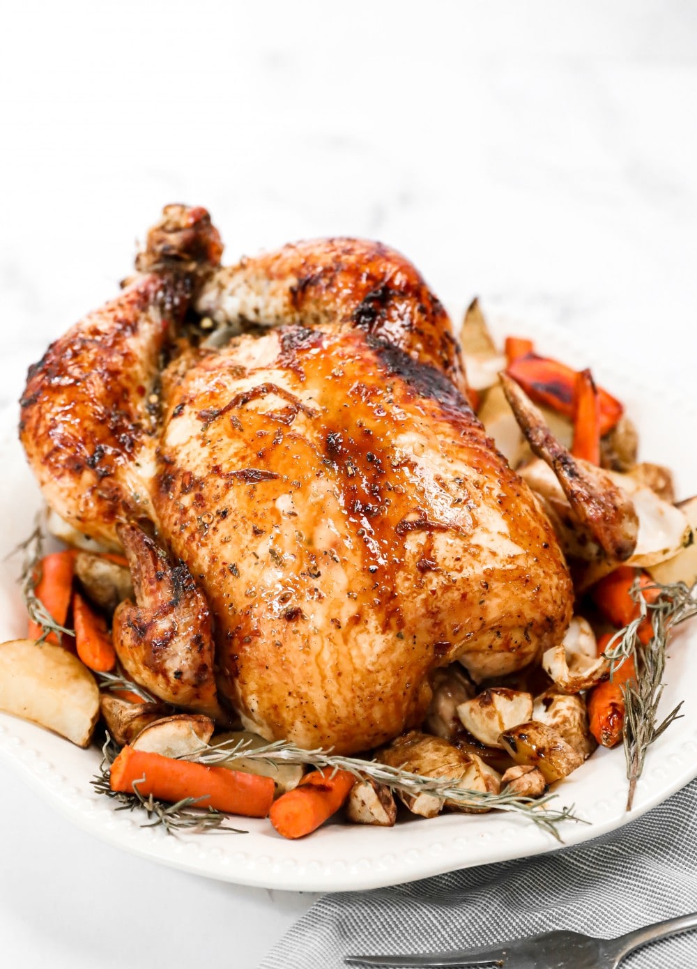 Honey Roasted Chicken (Video) Cooked by Julie