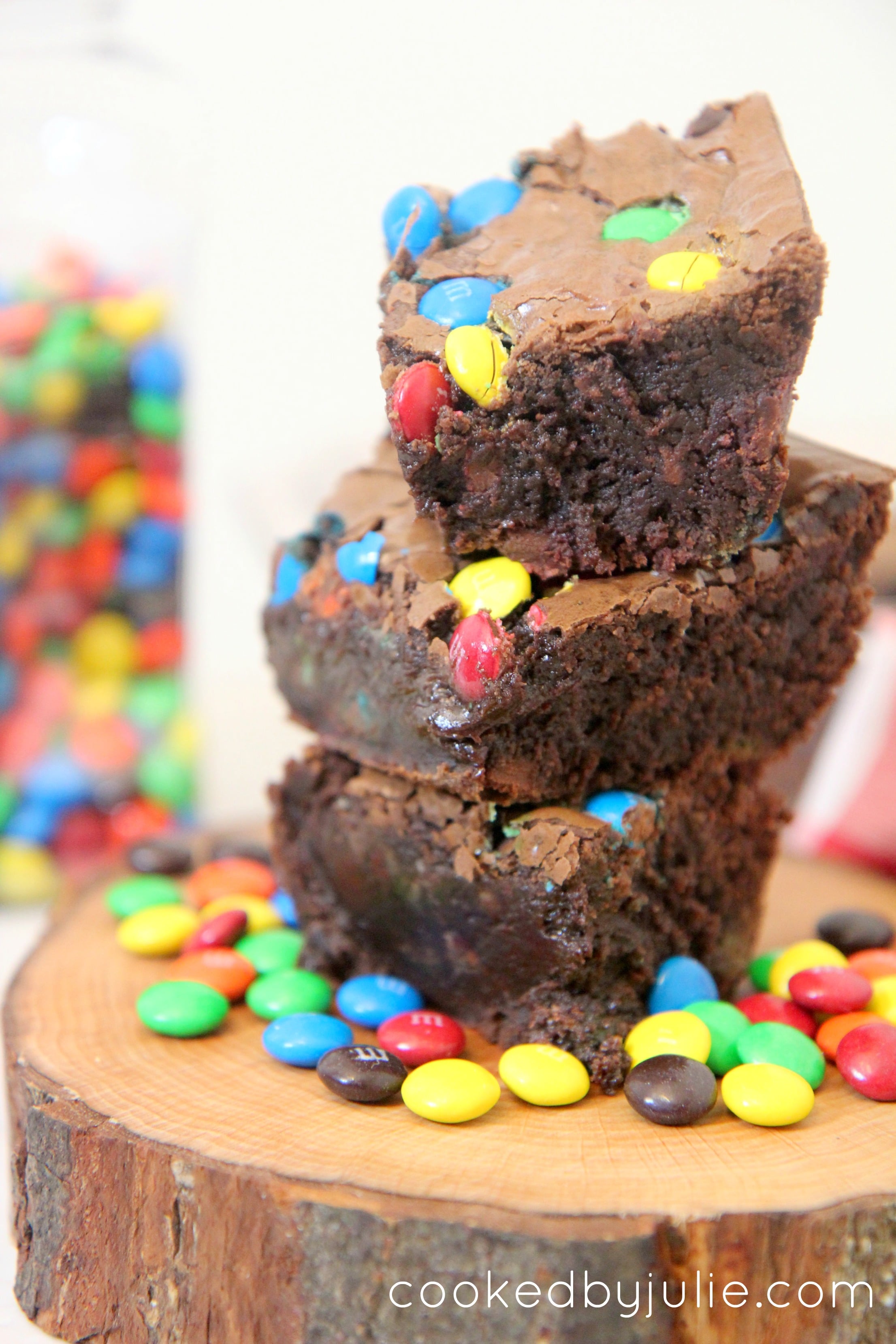 Extra Fudgy M&M Cocoa Brownies