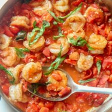 tomato and basil shrimp