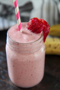 Creamy Strawberry Banana Milkshake Cooked By Julie