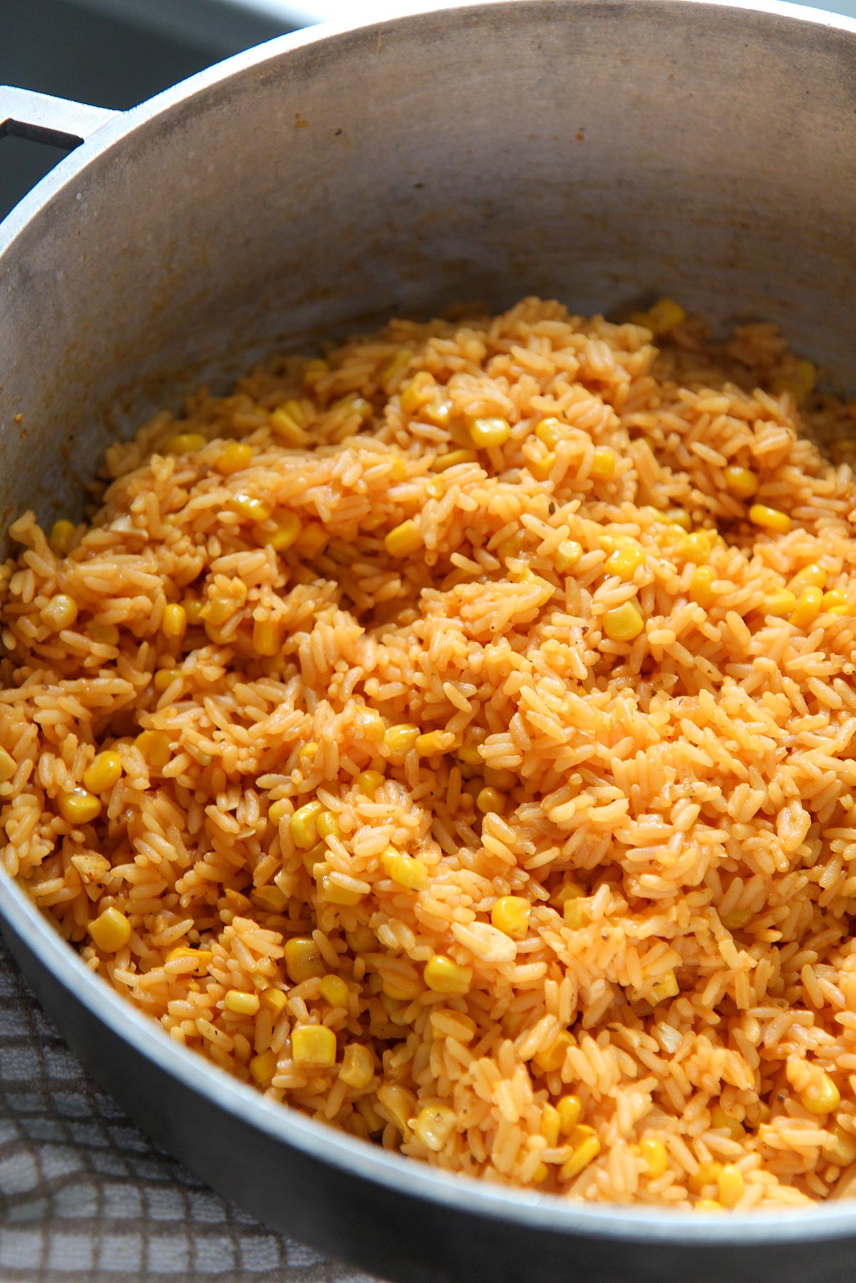 Yellow Rice With Corn Cooked By Julie
