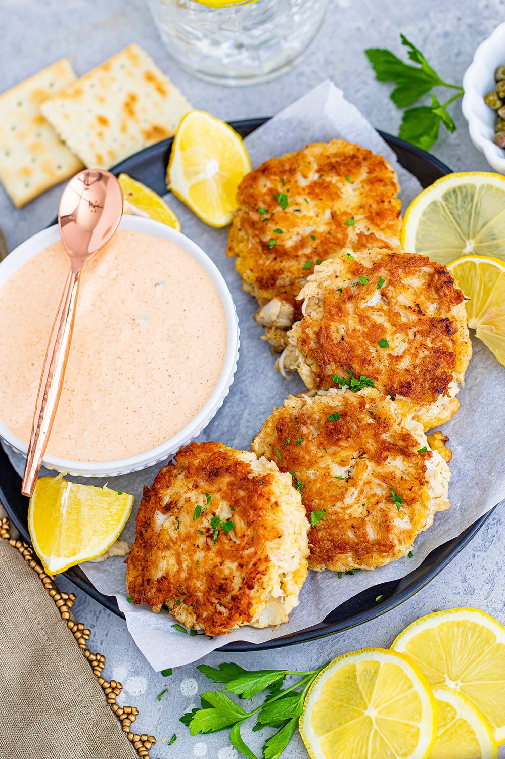 Easy Baked Crab Cakes (with canned crab) - A Foodcentric Life