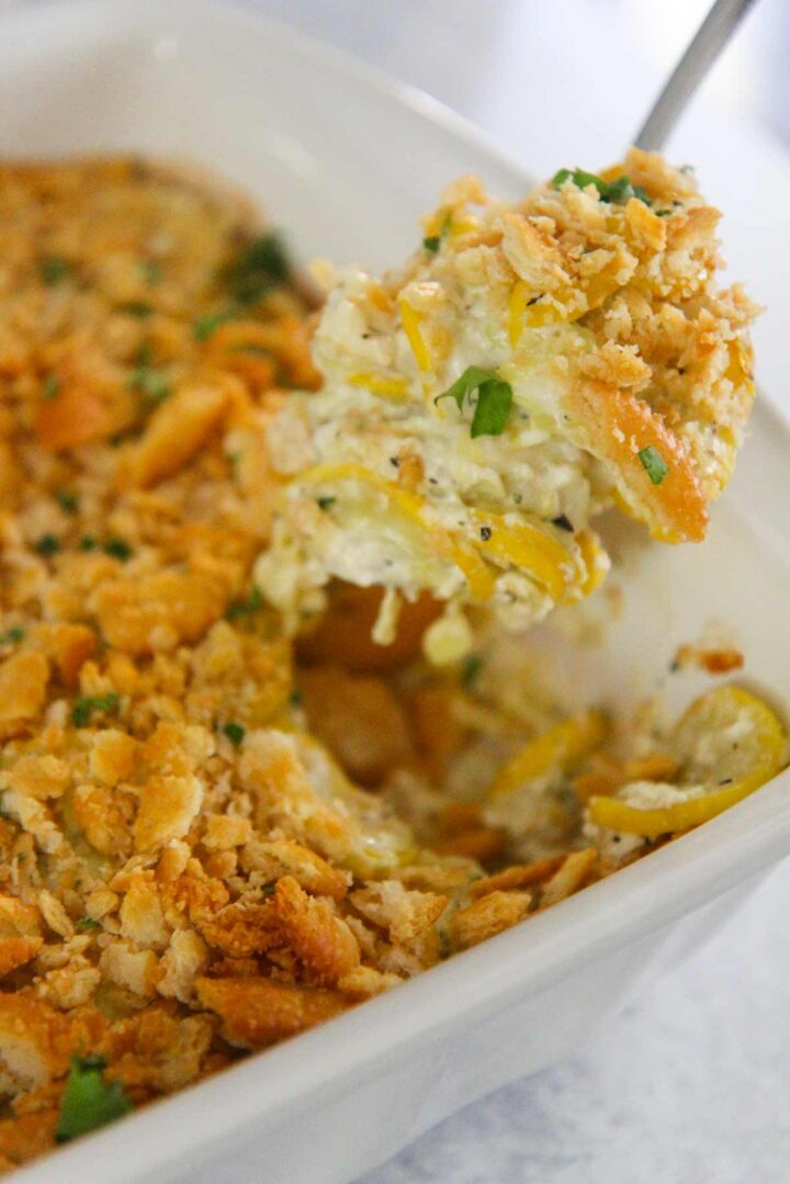 Southern Yellow Squash Casserole (with ritz crackers) - Cooked by Julie