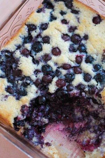 Southern Blueberry Cobbler - Cooked by Julie