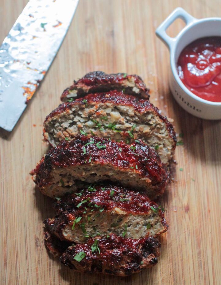 Air Fryer Turkey Meatloaf (With Ritz Crackers) - Cooked by Julie