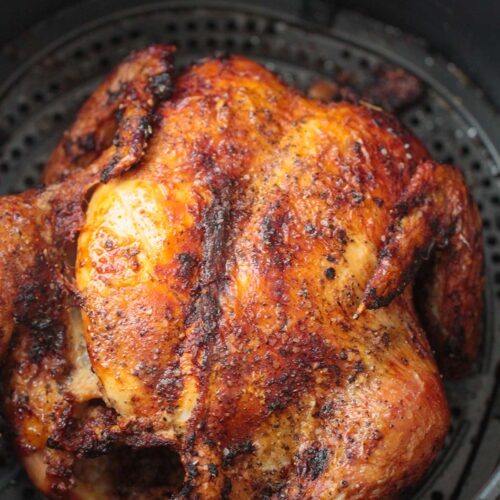 Air Fryer Whole Chicken (Super Juicy) - Cooked by Julie