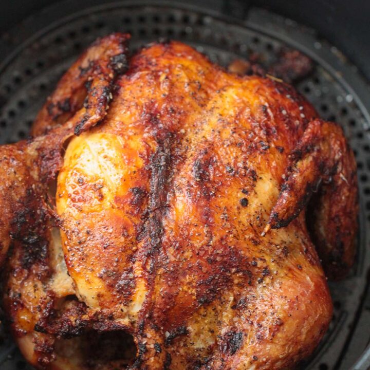 Air Fryer Whole Chicken (Super Juicy) - Cooked by Julie