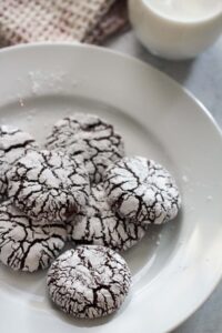Chocolate Crinkle Cookies - Cooked by Julie