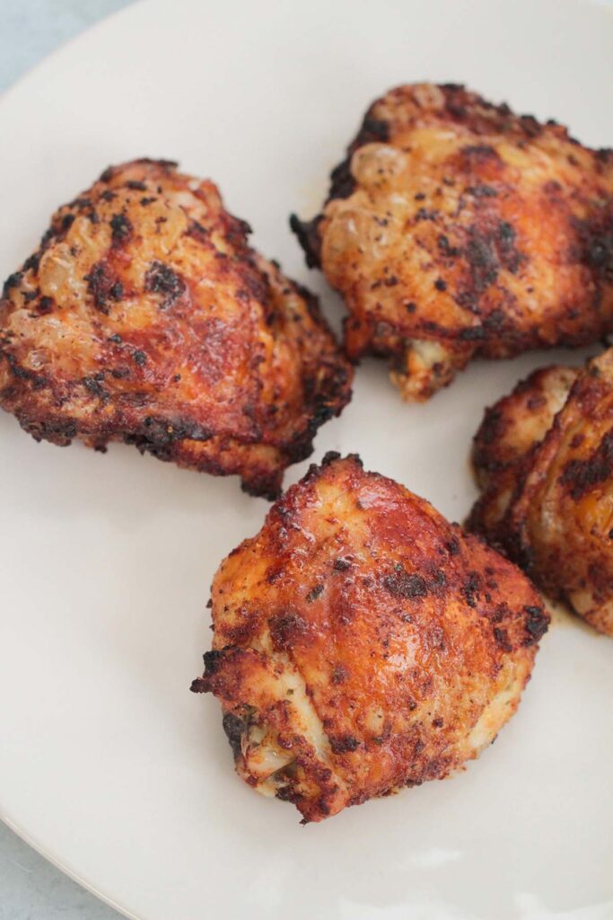 Air Fryer Chicken Thighs(Super Crispy) - Cooked by Julie