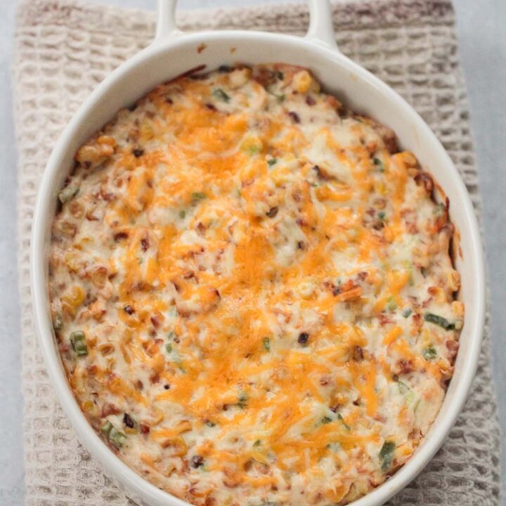 Hot Cheesy Corn Dip - Cooked by Julie