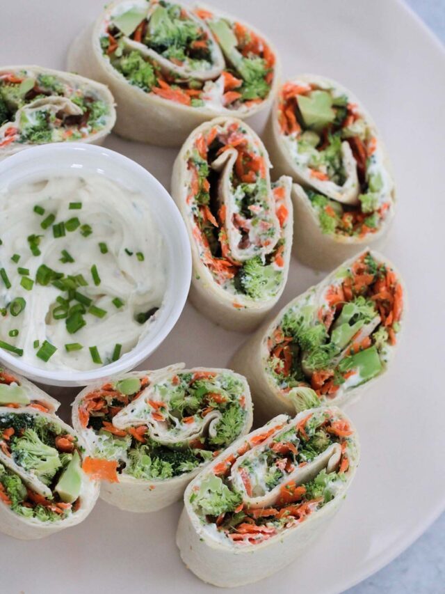 Veggie Cream Cheese Roll-ups Story - Cooked by Julie
