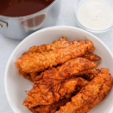 Hot Honey Chicken Tenders - Cooked by Julie