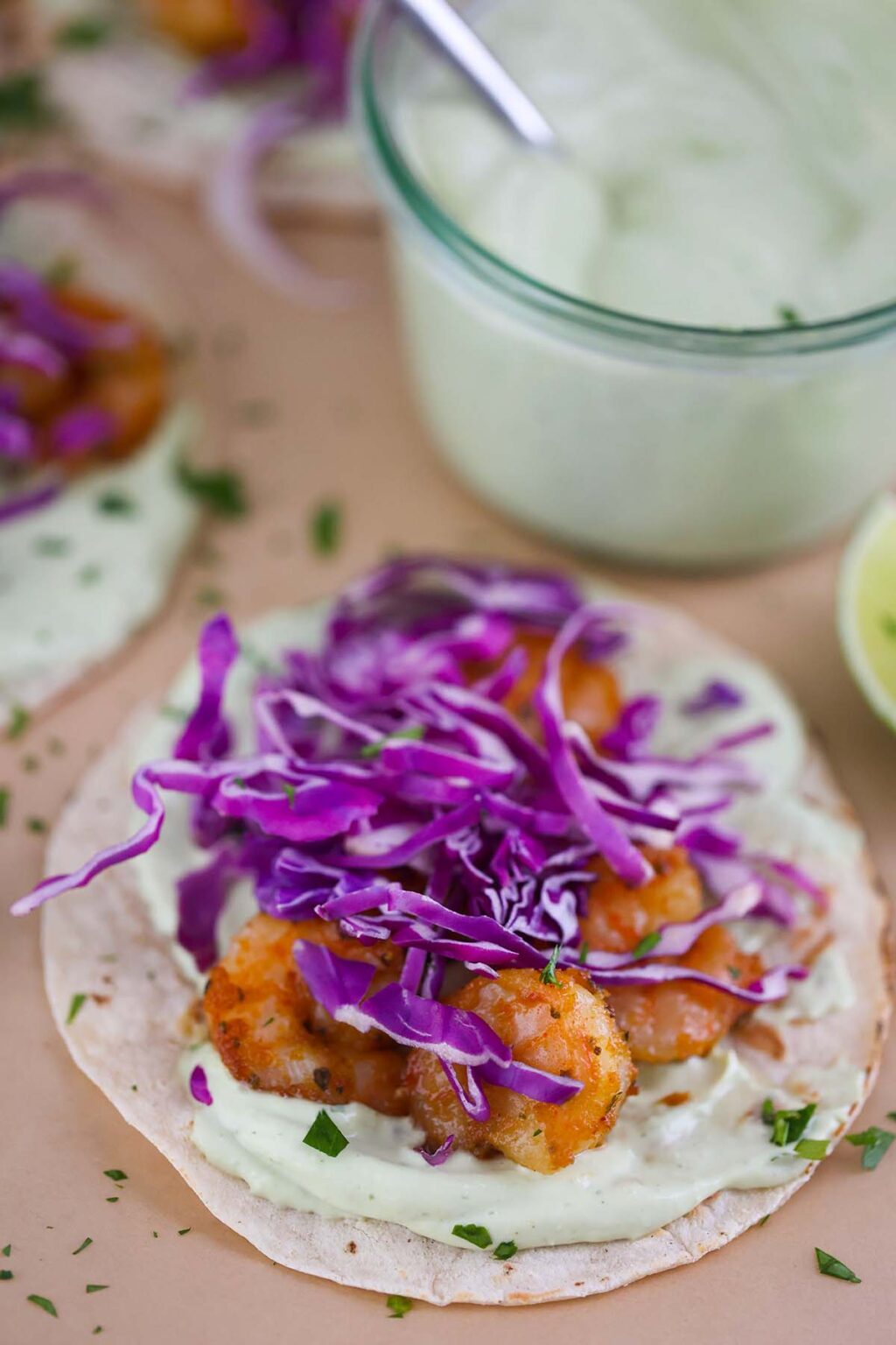 Air Fryer Shrimp Tacos (The BEST) - Cooked by Julie