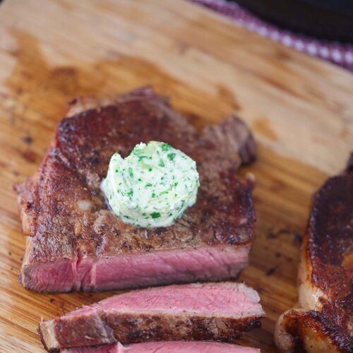 Garlic Herb Steak Butter - Clover Meadows Beef