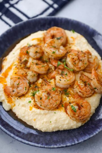 Spicy Shrimp and Grits - Cooked by Julie
