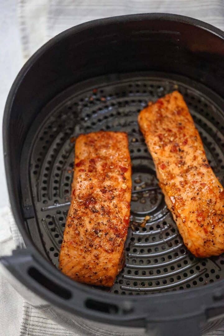 Air Fryer Honey Glazed Salmon - Cooked by Julie