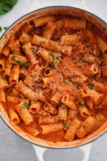 Rigatoni (Super Creamy) - Cooked by Julie