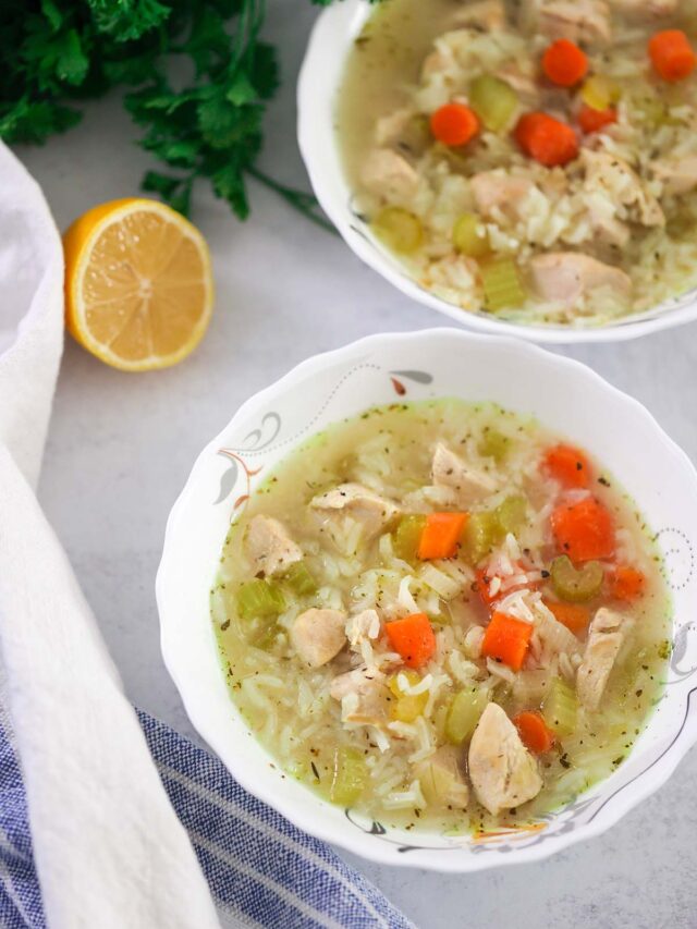 Chicken and Rice Soup Cooked by Julie