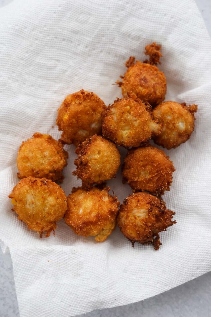 Sweet Crab Hush Puppies - Cooked by Julie