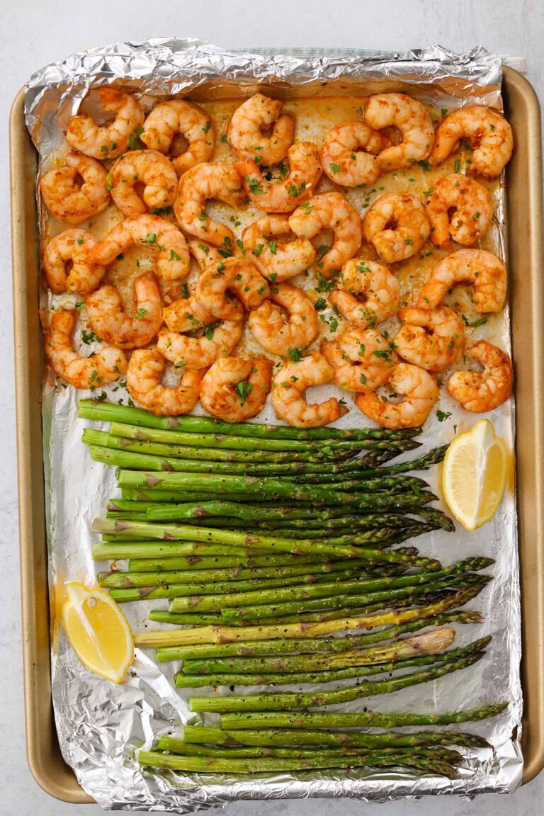 Baked Shrimp and Asparagus - Cooked by Julie