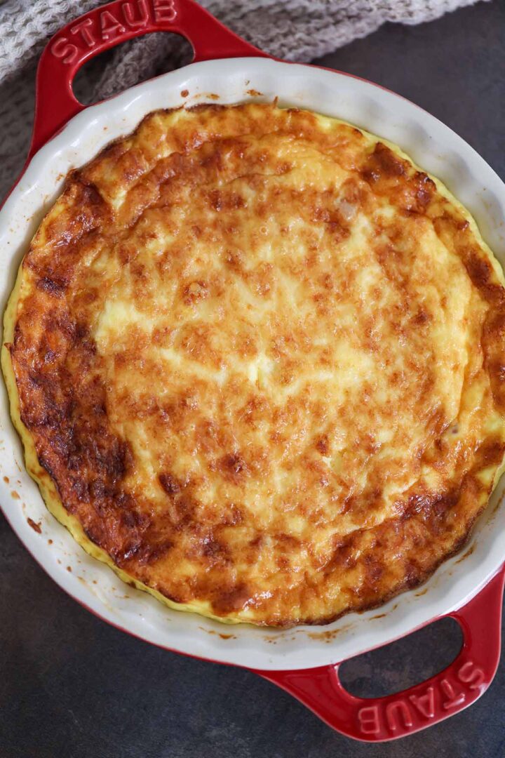 Ham and Gruyere Cheese Crustless Quiche - Cooked by Julie