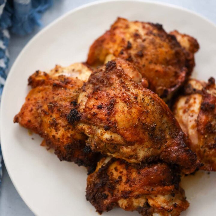 Roasted Chicken Thighs (Super Crispy!) - Cooked by Julie